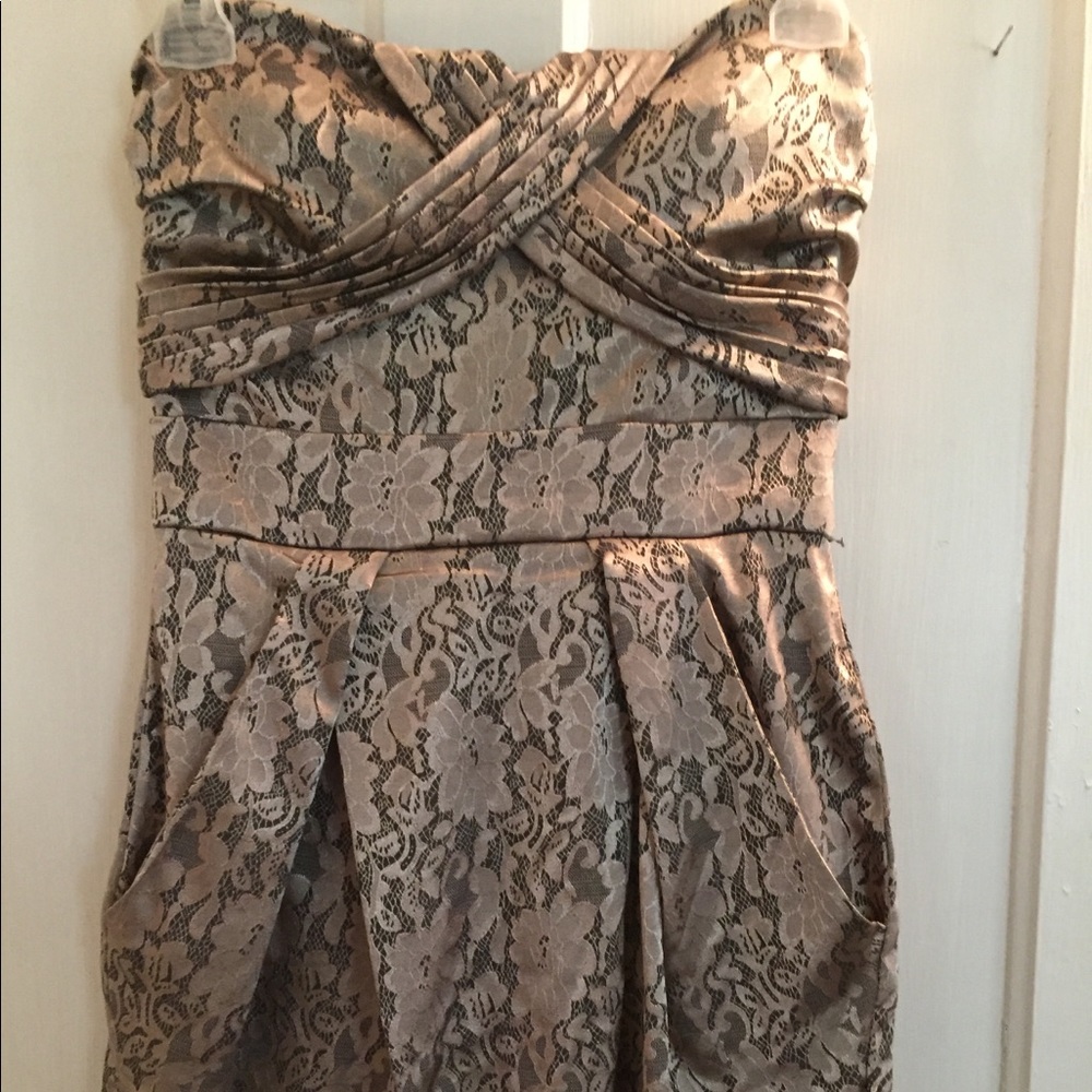 Strapless mini dress size 2